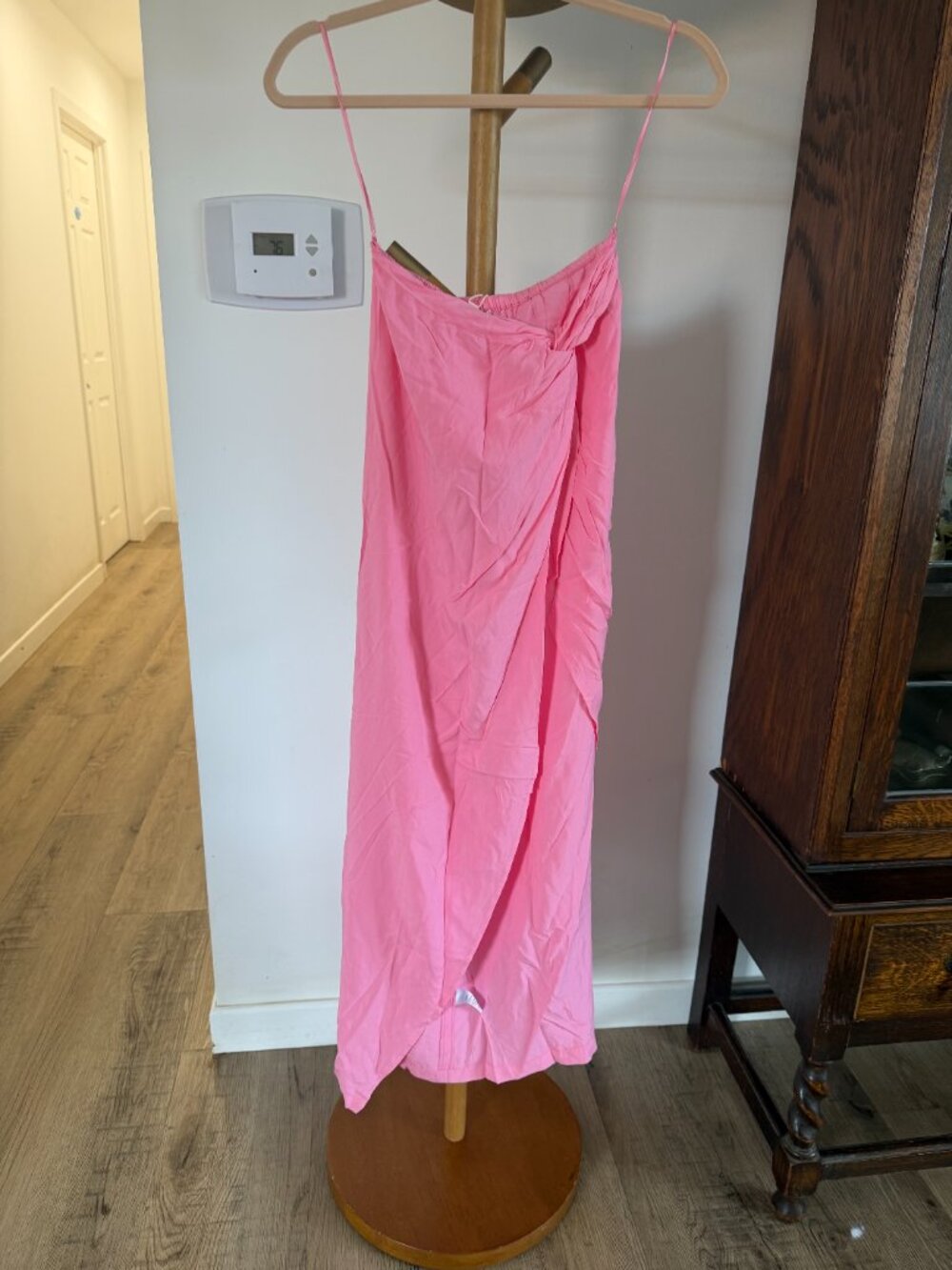 L Space Mia Cover up sarong pareo skirt Guava pink small nwt